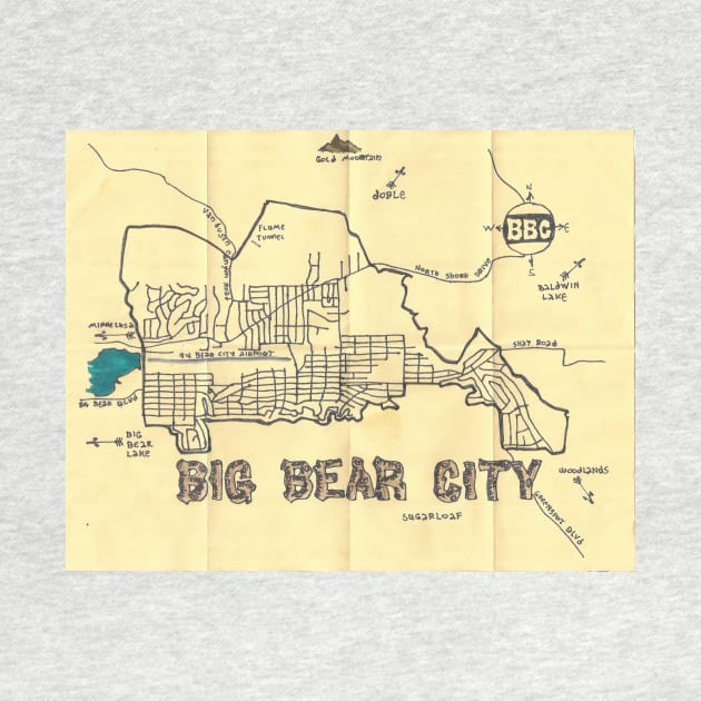 Big Bear City by PendersleighAndSonsCartography